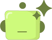 A green AI assistant icon with a sparkle